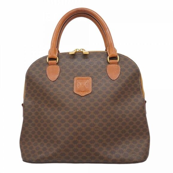 Celine Handbags - Celine Handbag Macadam PVC Brown Gold Hardware Women